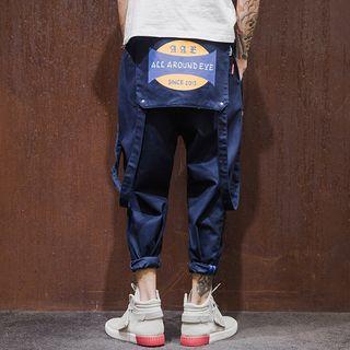 Printed Suspender Pants