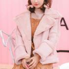 Fleece Double Breasted Coat