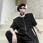Short-sleeve Stand Collar Jacket