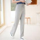 Straight-fit Sweatpants Pants - Gray - One Size