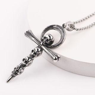 Skull Crisscross Necklace