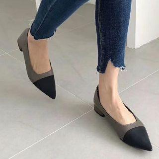 Block Heel Pointd Pumps