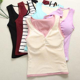 V-neck Padded Tank Top