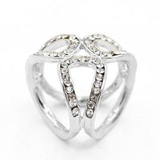 Rhinestone Scarf Ring