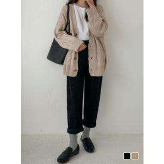 Pintuck-front Harem Pants