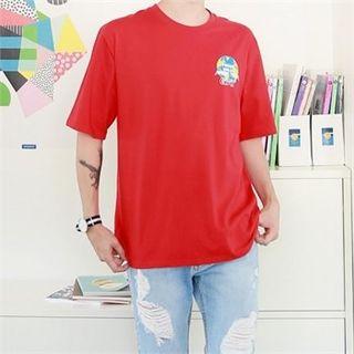 Earth Print Cotton T-shirt