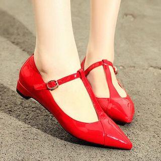 Pointed T-bar Shoes