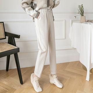 Straight Leg Wool Pants