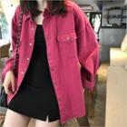 Loose-fit Snap-button Jacket