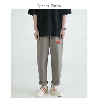 Straight-fit Letter Pants