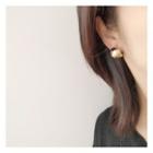 Polished Alloy Earring 1 Pair - Clip-on Earrings - Gold - One Size