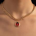 Ladybird Pendant Alloy Necklace / Bracelet