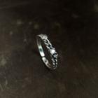 Rhinestone Open Ring J2918 - Silver - One Size