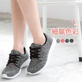 Breathable Tweed Sneakers