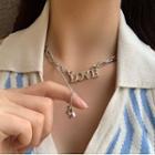 Love Chain Necklace 1 Pc - Necklace - Silver - One Size