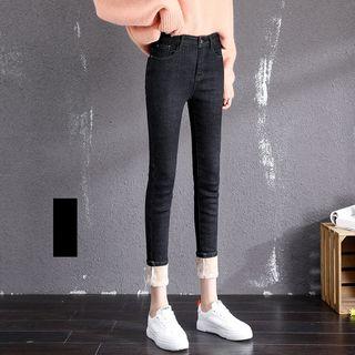 Fleece-lined Slim-cut Jeans