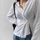 Two-way Round-neck Cardigan