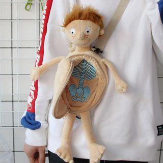 Doll Accent Crossbody Bag As Shown In Figure - One Size