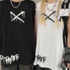 Couple Matching Sleeveless Print T-shirt