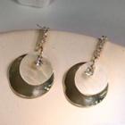 Layered Disc Drop Earring