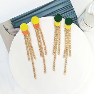 Disc Fringed Earring