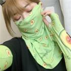 Avocado Print Sun Protection Face Mask / Arm Sleeve / Set