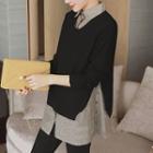 Set: Long-sleeve Shirt + Sweater