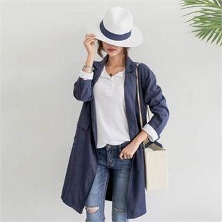 Dual-breasted Long Jacket
