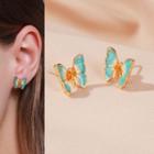 Alloy Butterfly Earring 1 Pair - 6545 - 01 - Gold - One Size