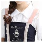 Perforated-trim Short-sleeve Blouse