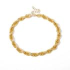 Alloy Chunky Chain Choker 2603 - Gold - One Size