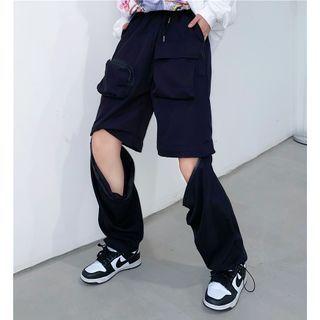 Cutout Wide Leg Cargo Pants