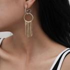Fringe Dangle Earring 2031 - 1 Pair - Gold - One Size