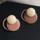 Geometric Hoop Stud Earring