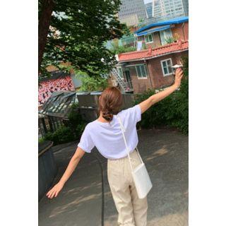 Laugh More Worry Less Letter T-shirt