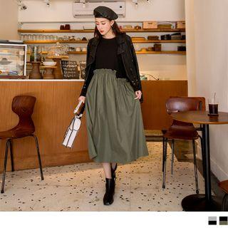 Two Tone Asymmetric Long Sleeve Dress
