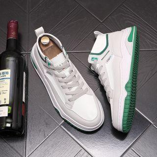 Mid Top Contrast Panel Sneakers (various Designs)