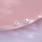 925 Sterling Silver Rabbit Earring 1 Pair - As Shown In Figure - One Size