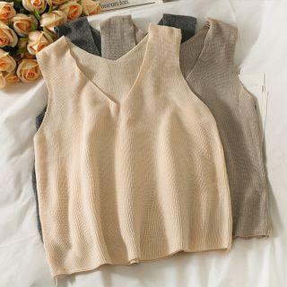 Loose-fit Knit Vest In 5 Colors
