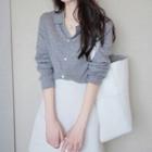 Set Polo-neck Cardigan + A-line Skirt
