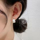Glaze Alloy Earring 1 Pair - White - One Size