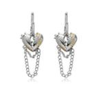 Heart Chained Alloy Dangle Earring / Necklace / Open Ring