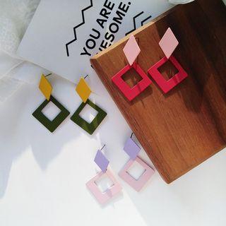 Square & Rhombus Dangle Earring