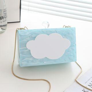 Lettering Cloud Chain Cross Bag