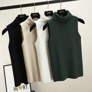 Turtleneck Sleeveless Top