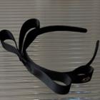 Ribbon Fabric Headband Black - One Size
