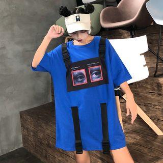 Couple Matching Applique Oversized T-shirt