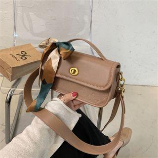 Argyle Stitched Panel Crossbody Bag