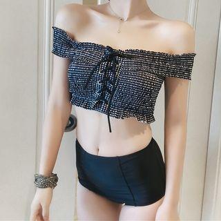 Set: Off Shoulder Swim Top + Swim Bottom