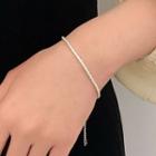 Rhinestone Bracelet Bracelet - Silver - One Size